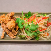Soft Shell Crab with Papaya Salad